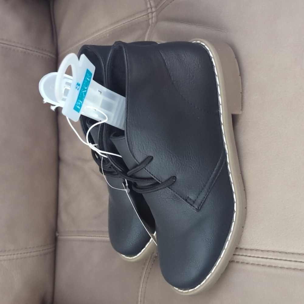 The Children's Place Boys Lace Up Boots Black Size 3